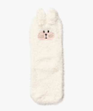 Chaussettes duveteuses avec motif lapin en relief fille vue1 - GEMO (ENFANT) - GEMO