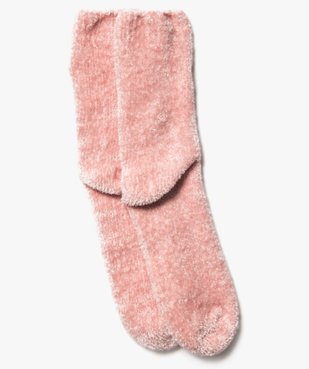 Chaussettes en maille chenille douce et épaisse femme vue3 - GEMO 4G FEMME - GEMO