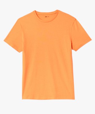 Tee-shirt à manches courtes et col rond homme vue4 - GEMO 4G HOMME - GEMO