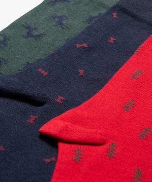 Chaussettes spéciales Noël homme dans coffret cadeau (lot de 3) vue3 - GEMO(HOMWR HOM) - GEMO