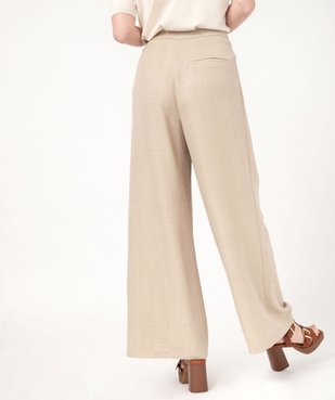 Pantalon ample aspect froissé femme vue3 - GEMO(FEMME PAP) - GEMO