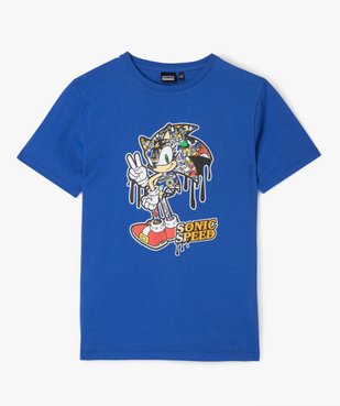 Tee-shirt à manches courtes avec motif garçon - Sonic the hedgehog vue2 - SONIC - GEMO