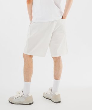 Bermuda en toile de coton à taille élastiquée homme vue3 - GEMO (HOMME) - GEMO