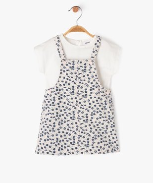 Ensemble 2 pièces robe + tee-shirt bébé fille vue2 - GEMO(BEBE DEBT) - GEMO