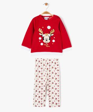 Pyjama 2 pièces spécial Noël velours motif Minnie bébé fille - Disney Baby vue1 - DISNEY BABY - GEMO