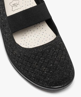 Ballerines femme confort unies avec paillettes et à semelle compensée vue6 - GEMO 4G FEMME - GEMO