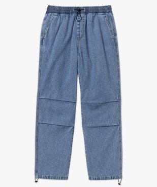 Jean baggy large en denim léger à taille élastiquée homme vue4 - GEMO (HOMME) - GEMO