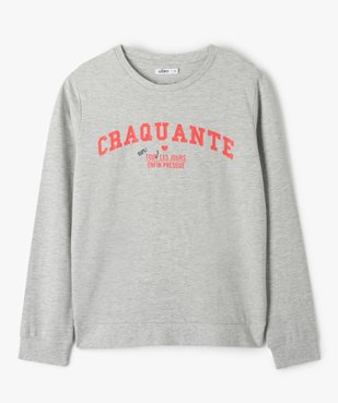 Sweat fille léger avec imprimé devant vue1 - GEMO (ENFANT) - GEMO