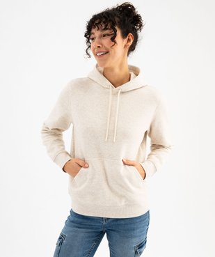 Sweat à capuche en molleton doux femme vue3 - GEMO(FEMME PAP) - GEMO