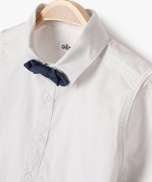 Chemise à manches courtes avec noeud papillon bébé garçon vue2 - GEMO(BEBE DEBT) - GEMO