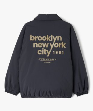 Blouson matelassé avec inscriptions Brooklyn garçon vue5 - GEMO 4G GARCON - GEMO