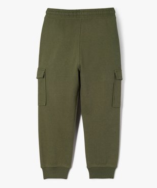 Pantalon de jogging molletonné avec poches à rabat garçon vue4 - GEMO (ENFANT) - GEMO