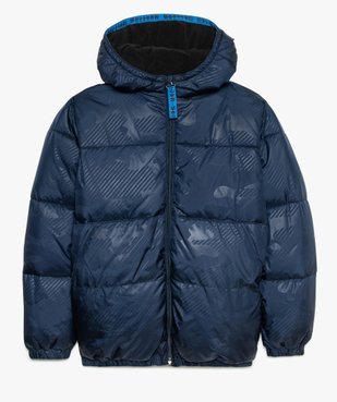 Blouson garçon matelassé doublé polaire vue1 - GEMO (JUNIOR) - GEMO