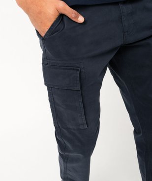 Pantalon cargo coupe straight en coton stretch homme vue2 - GEMO (HOMME) - GEMO