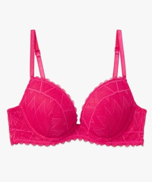 Soutien-gorge push-up en dentelle vue4 - GEMO(HOMWR FEM) - GEMO