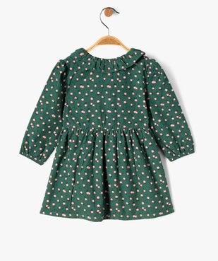 Robe en velours fines côtes bébé fille vue3 - GEMO(BEBE DEBT) - GEMO