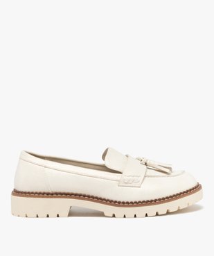 Mocassins irisés à épaisse semelle crantée femme vue1 - GEMO (CASUAL) - GEMO