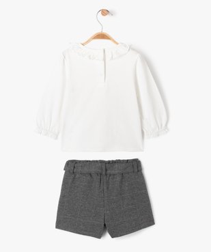 Ensemble 2 pièces bébé fille T-shirt et short - LuluCastagnette vue4 - LULUCASTAGNETTE - GEMO