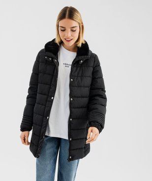 Manteau matelassé avec col montant doublé femme vue9 - GEMO 4G FEMME - GEMO