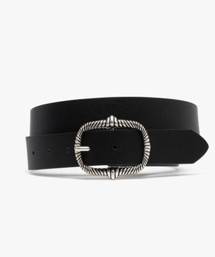 Ceinture unie avec boucle fantaisie femme vue1 - GEMO (ACCESS) - GEMO