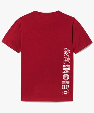 Tee-shirt manches courtes imprimé US vue2 - GEMO (JUNIOR) - GEMO