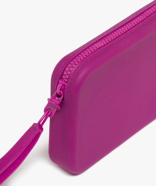 Trousse à maquillage zippée en silicone avec dragonne vue3 - GEMO (ACCESS) - GEMO