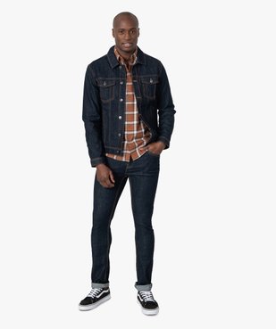 Chemise homme à carreaux - Coupe Regular vue5 - GEMO (HOMME) - GEMO