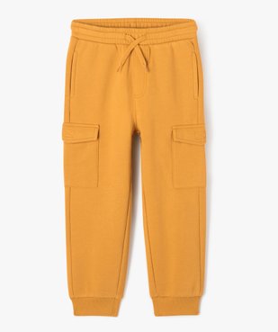 Pantalon de jogging molletonné avec poches à rabat garçon vue1 - GEMO (ENFANT) - GEMO