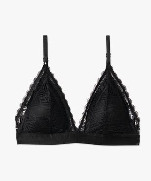 Soutien-gorge triangle en dentelle avec mousses amovibles vue7 - GEMO(HOMWR FEM) - GEMO