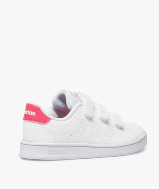 Baskets fille unies trois bandes scratch – Adidas vue4 - ADIDAS - GEMO