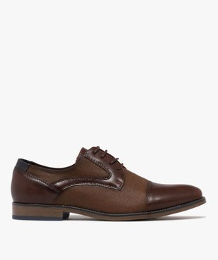 Derbies bimatières à lacets ronds homme  vue1 - GEMO(URBAIN) - GEMO