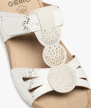 Mules confort femme à bride scratch dessus brillant vue6 - GEMO (CONFORT) - GEMO