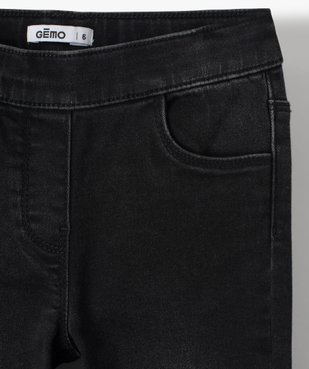 Jegging délavé avec taille ajustable fille vue3 - GEMO 4G FILLE - GEMO