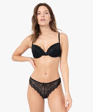 String en dentelle et tulle femme (lot de 2) vue5 - GEMO(HOMWR FEM) - GEMO