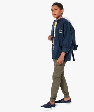 Pantalon garçon coupe cargo vue6 - GEMO (ENFANT) - GEMO