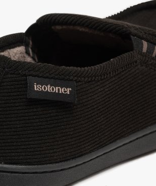 Chaussons mocassins en velours homme - Isotoner vue6 - ISOTONER - GEMO