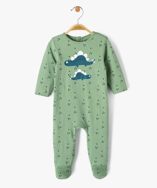Pyjama dors-bien pont dos imprimé en jersey bébé vue1 - GEMO(BB COUCHE) - GEMO
