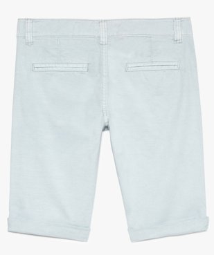 Bermuda garçon coloris uni coupe slim vue1 - GEMO (JUNIOR) - GEMO