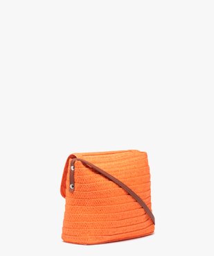 Sac besace femme en paille avec pompon vue2 - GEMO (ACCESS) - GEMO