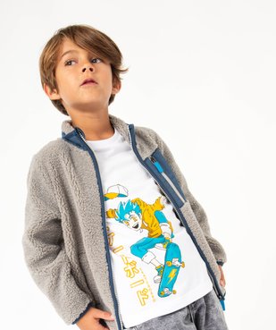 Tee-shirt à manches longues avec motif garçon vue5 - GEMO (ENFANT) - GEMO