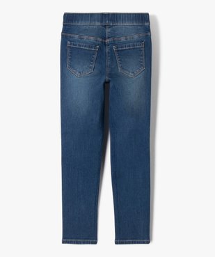 Jegging délavé avec taille ajustable fille vue3 - GEMO 4G FILLE - GEMO