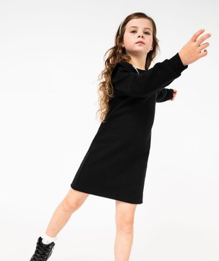 Robe sweat avec sequins sur les épaules fille vue5 - GEMO 4G FILLE - GEMO