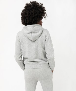 Sweat zippé à capuche femme vue3 - GEMO(FEMME PAP) - GEMO