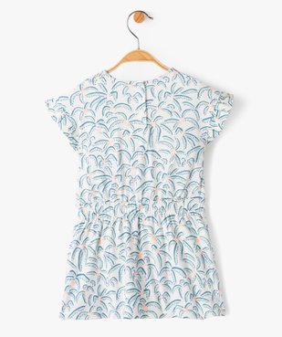 Robe bébé fille effet 2 en 1 avec motifs palmiers vue4 - GEMO(BEBE DEBT) - GEMO