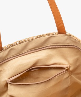 Sac de plage en paille à motifs femme vue5 - GEMO (ACCESS) - GEMO