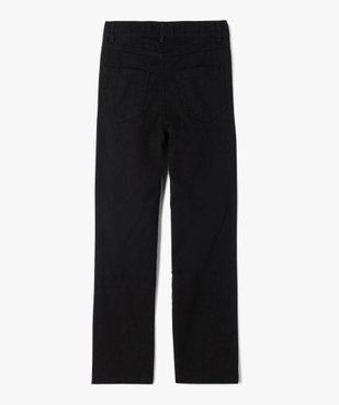 Pantalon en toile coupe large à taille haute fille vue4 - GEMO 4G FILLE - GEMO