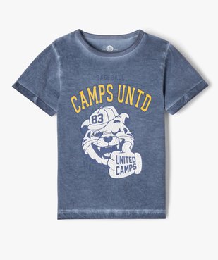 Tee-shirt à manches courtes motif base-ball garçon - Camps United vue1 - CAMPS - GEMO