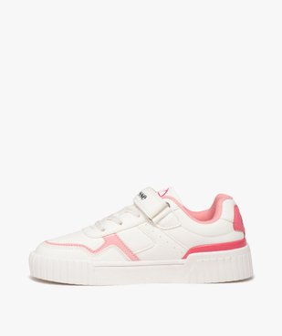 Baskets fille unies à détails colorés avec scratch - Ellesse vue3 - ELLESSE - GEMO