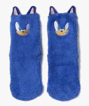 Chaussettes épaisses en maille chenille imprimé avec détails en relief garçon - Sonic vue1 - SONIC - GEMO