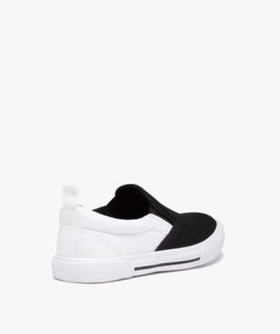 Slip-on garçon en toile bicolore avec col élastiqué vue4 - GEMO (ENFANT) - GEMO